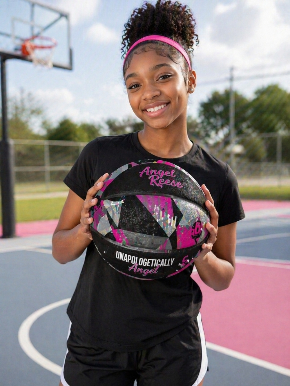 Angel Reese Outdoor Basketball Size 6 Unapologetically Angel Youth Womens Ball